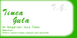 timea gula business card