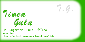 timea gula business card